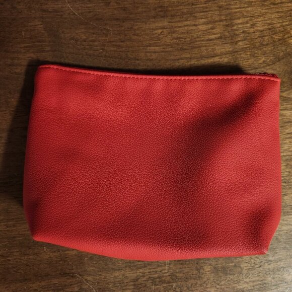 RED VICHY Cosmetic Travel Bag BNWT Full Zip - Picture 2 of 6